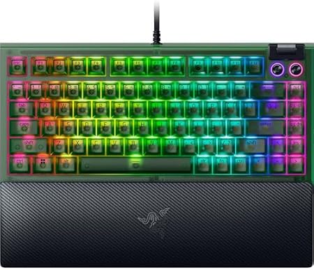 Razer BlackWidow V4 75% Phantom Green Edition【日本正規代理店保証品】