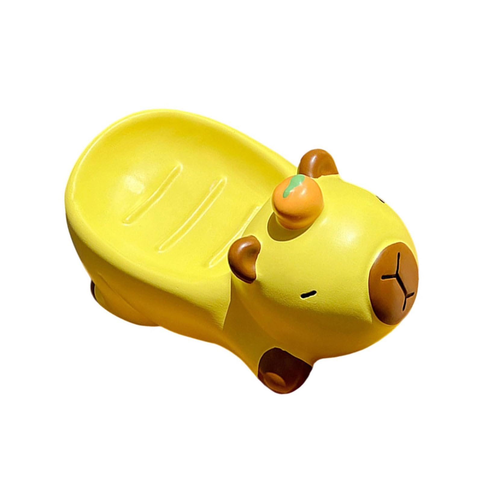 Creative Soap Holder Draining Easy Installation Kitchen Sink Mount with Drain Soap Holder Cartoon Container