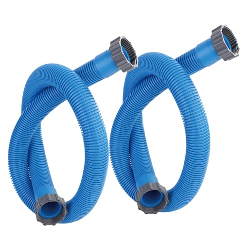 Pool Hoses for Above Ground Pools 1.5 x 59 Pool Pump Hose Filter Pumps Replacement Hose Accessories Fits for Intex Filters Pump Above Ground Pools Sand Filter 2 Packs