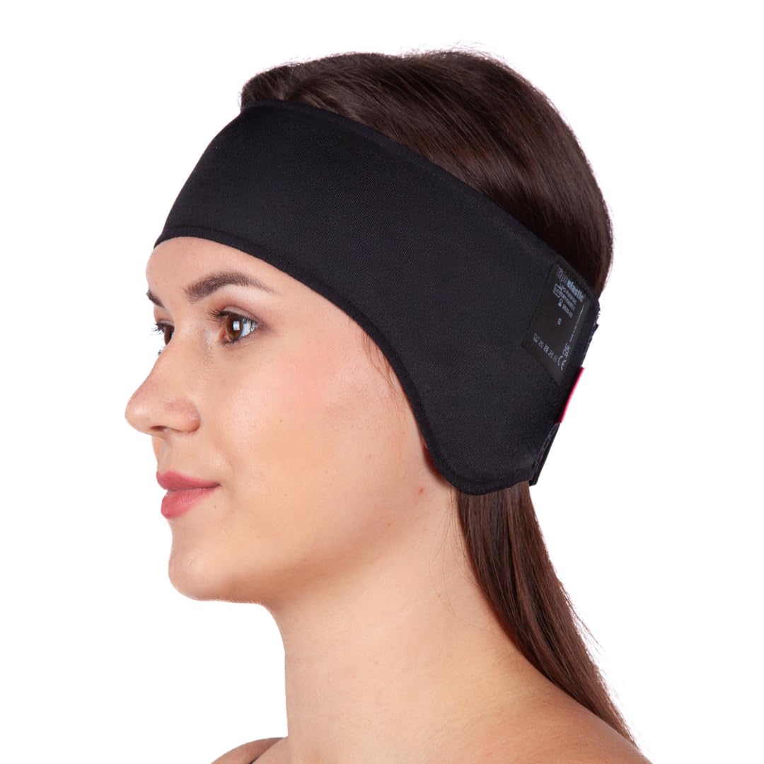 PU 03 Unisex Post-Operative Compression Ear Band Self-Fastening (XS, Black)