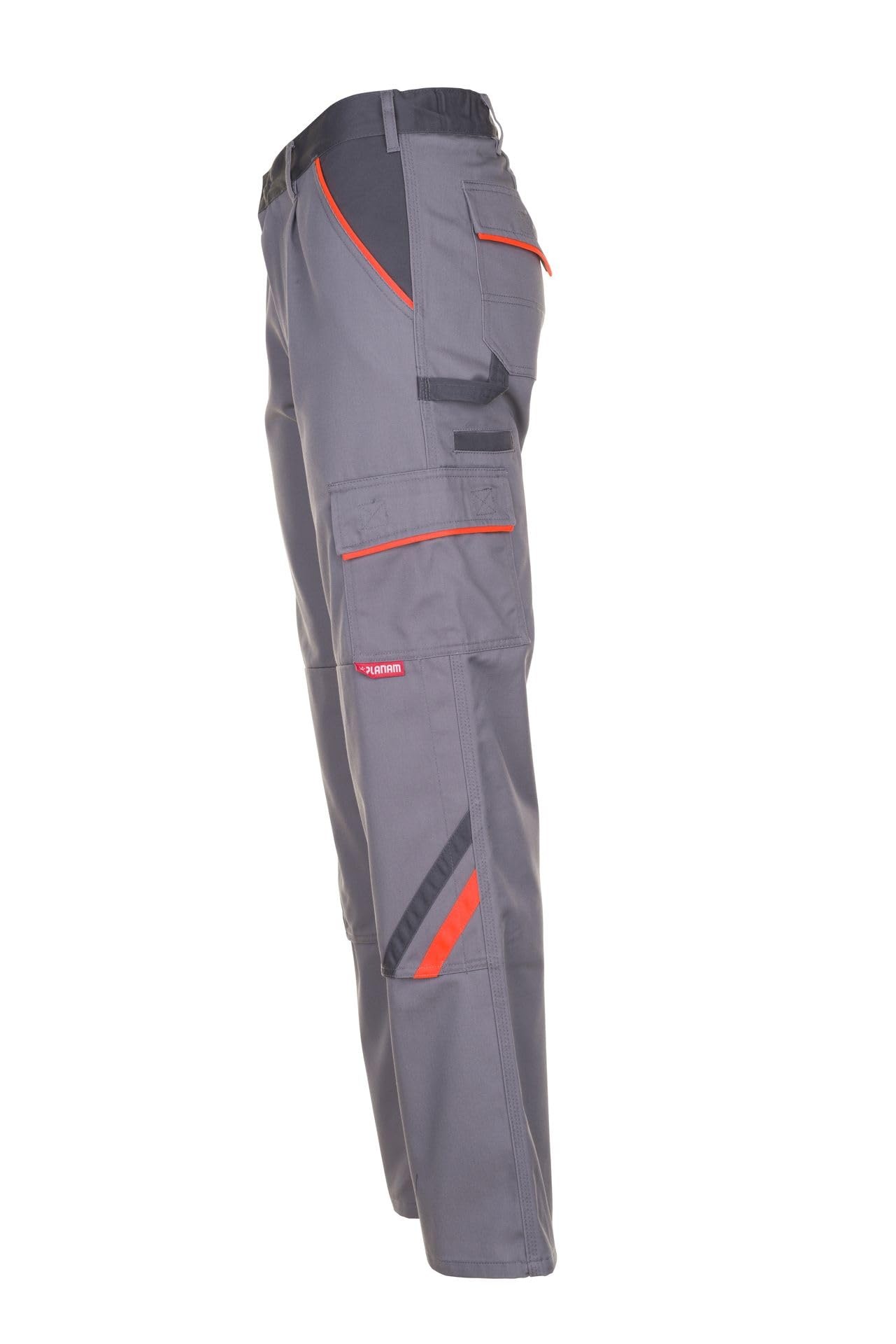 Planam Visline Pantaloni Da Lavoro Nero/Arancione, Grigio, 2420