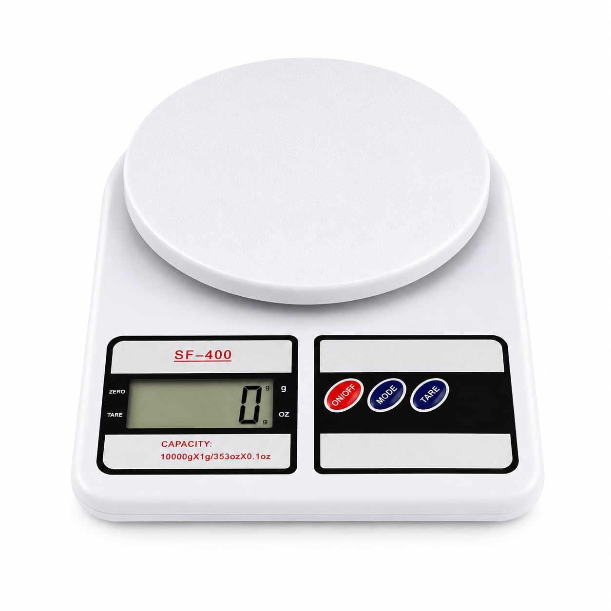 SF-400 Digital Kitchen Weighing Scale 10kg Capacity | High Precision Electronic Food Weight Machine | LCD Display | Tare Function | White-image-40