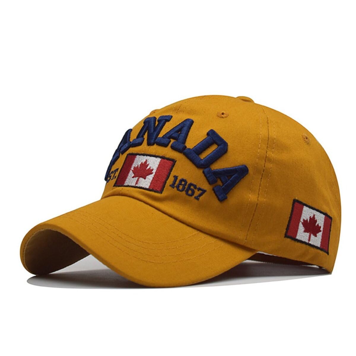 thematys Gorra de camionero 'Canadá' | Gorra de béisbol | Ajustable | Hombre | Mujer | Snapback | Gorra | Gorra | Verano | Denim | Sombrero para el sol | Exterior | Vintage lavado