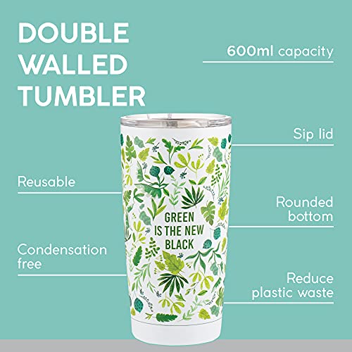 Typhoon Pure 600 Ml Tumbler Green is The New Black, Green,black, 600ML - Image 2