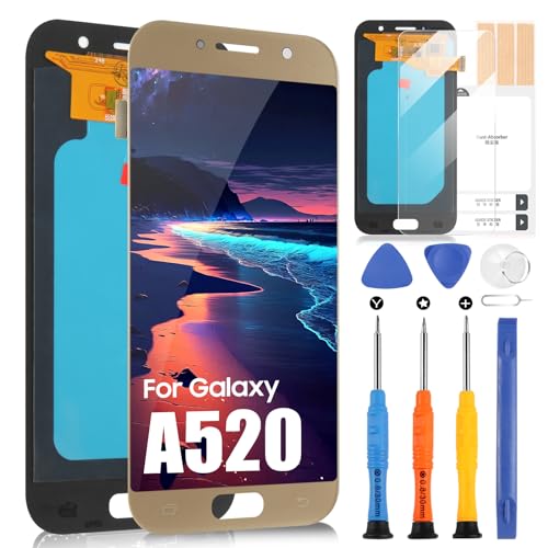 OLED LCD Bildschirm für Samsung Galaxy A5 2017 Display - Bildschirm Ersatz für Galaxy A520 A520F A520K A520L LCD Display Touchscreen Digitalisierer Glas Montage Kit (Goldener Sand) OLED LCD Bildschirm für Samsung Galaxy A5 2017 Display - Bildschirm Ersatz für Galaxy A520 A520F A520K A520L LCD Display Touchscreen Digitalisierer Glas Montage Kit (Goldener Sand)