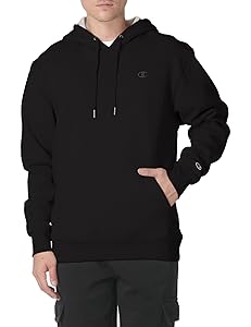 Champion Men's Pullover Fleece Hoodie, Midweight, C Logo (Reg. Or Big & Tall)