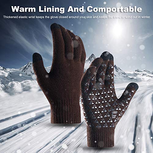 pedkit Luvas de inverno para homens e mulheres Tela sensível ao toque antiderrapante gel de silicone