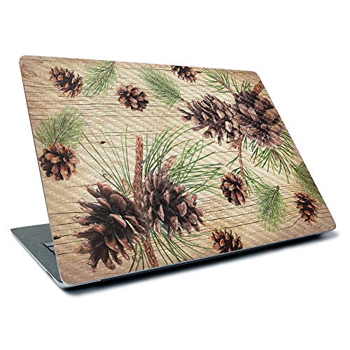Image of MightySkins Carbon Fiber Skin for Microsoft Surface Laptop 3 13.5 inch (2019) - Pine Collage,Textured Carbon Fiber Finish,Easy to Apply, Remove, and Change Styles,