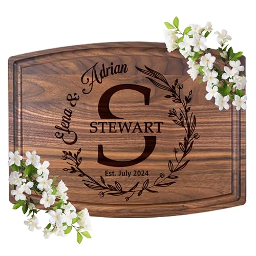 Personalized Cutting Board -3 types x 3 sizes&ndash;&ndash; Custom Cutting Board Wood Engraved Charcuterie...