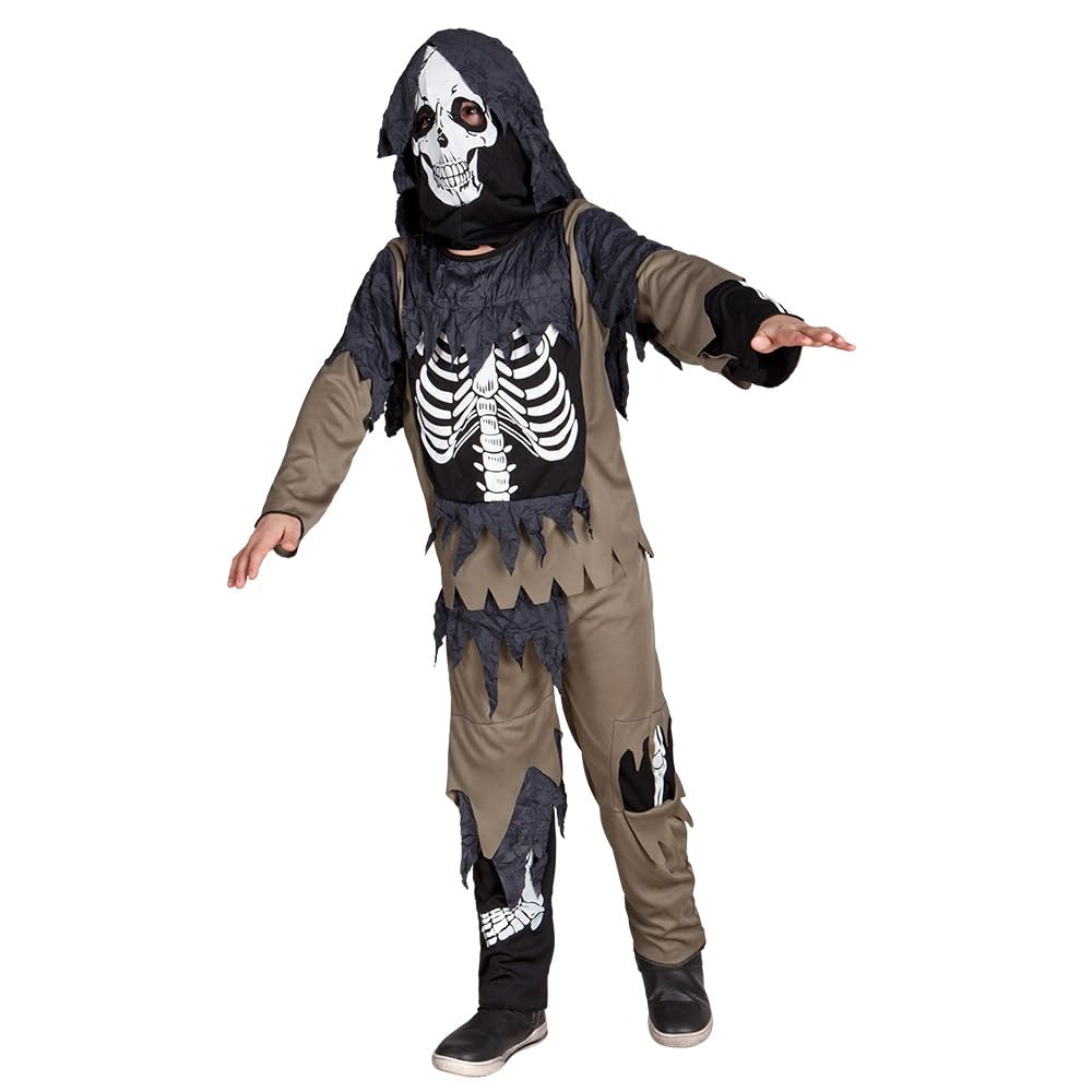 Boland - Children's Zombie Skeleton Costume, Set of 3, Costume for Children, Carnival, Theme Party, Halloween
