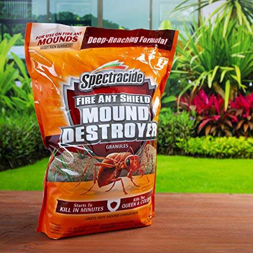 Image of Spectracide Fire Ant Shield Mound Destroyer Granules 7 Pounds, Kills The Queen And Colony, 4 Pack