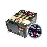 オートゲージ(AUTOGAUGE) SM52ブースト計 ブラックフェイスホワイトLED ワーニング機能付 52パイ 52ABOSWL270