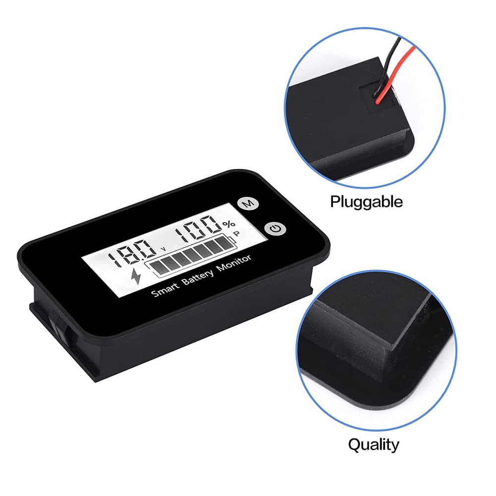 Tester Digitale Per Batterie Compatto, Misura Capacità E Polarità, Con Display Luminoso E Touch Intuitivo