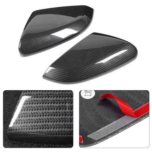 Coques de rétroviseur look carbone en ABS durable ensemble de 2 - 7