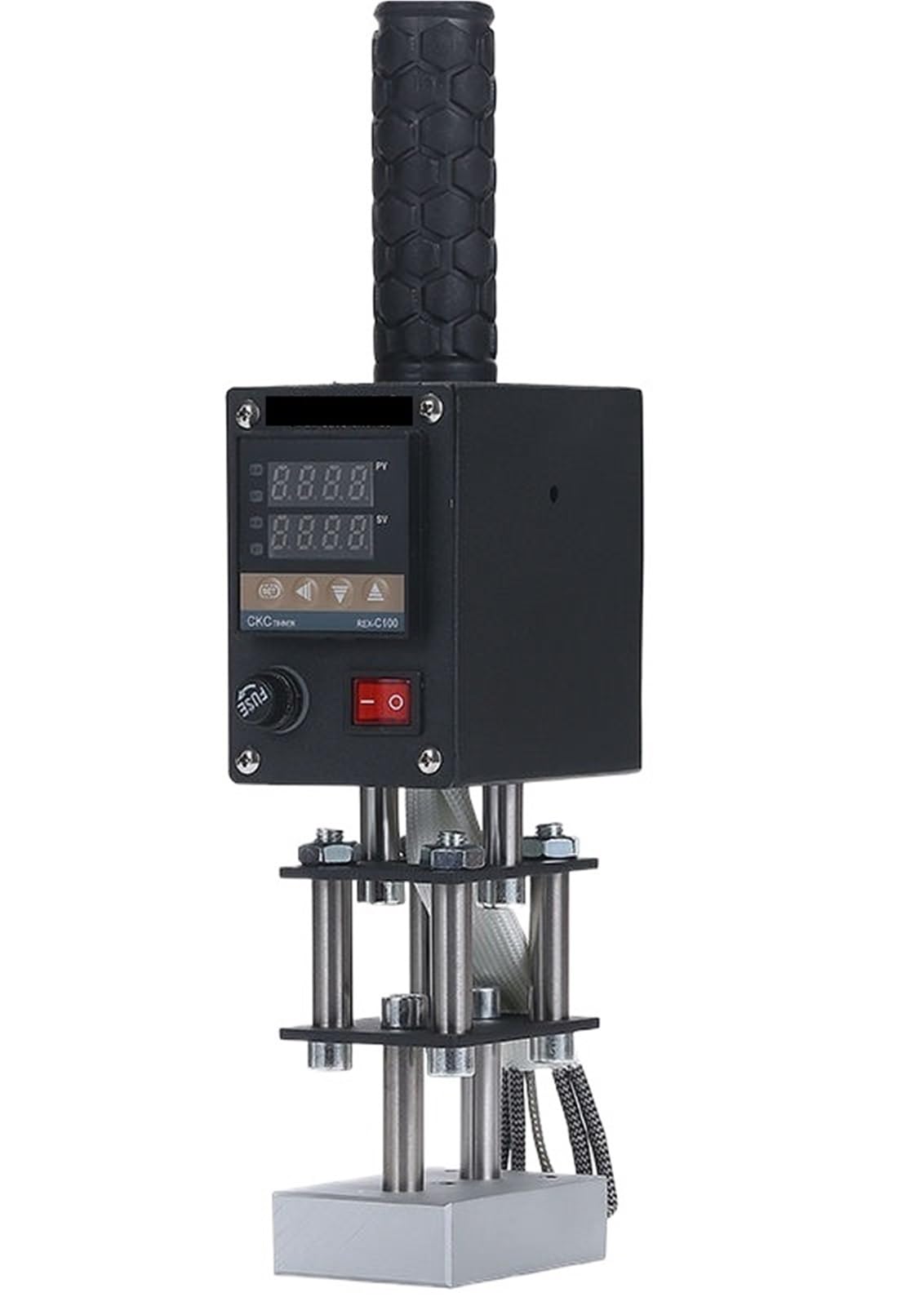 CVFRDD Hot Stamping Machine Kit Handheld Hot Stamping Machine Embossing Tool 500W Adjustable Temperature Copper(5X7CM)