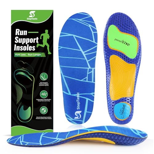 StepTastic High Arch Running Insoles M9.5-10.5/W10.5-11.5
