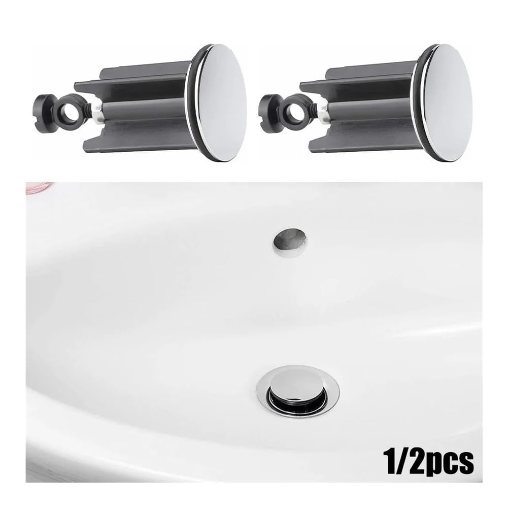 Waschbeckenstöpsel Universal Kupfer Abdeckung Waschbecken Badezimmer 40 mm Pop-Up-Stöpsel Ersatz Ablaufstopfen Badezimmer Wasserhahn Befestigung (5 Stück)
