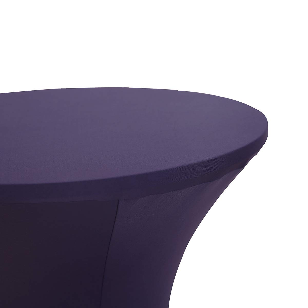 Tovaglia da cocktail elasticizzata in spandex con angoli elasticizzati, per bar, feste di nozze, confezione da 5, marrone, 80 x 110 cm