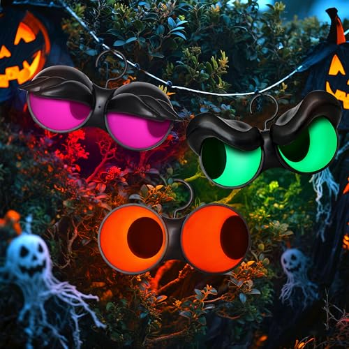 Joiedomi 3 Pack Halloween Decorations Indoor Flashing Peeping Eyes Lights with Timer, Halloween...