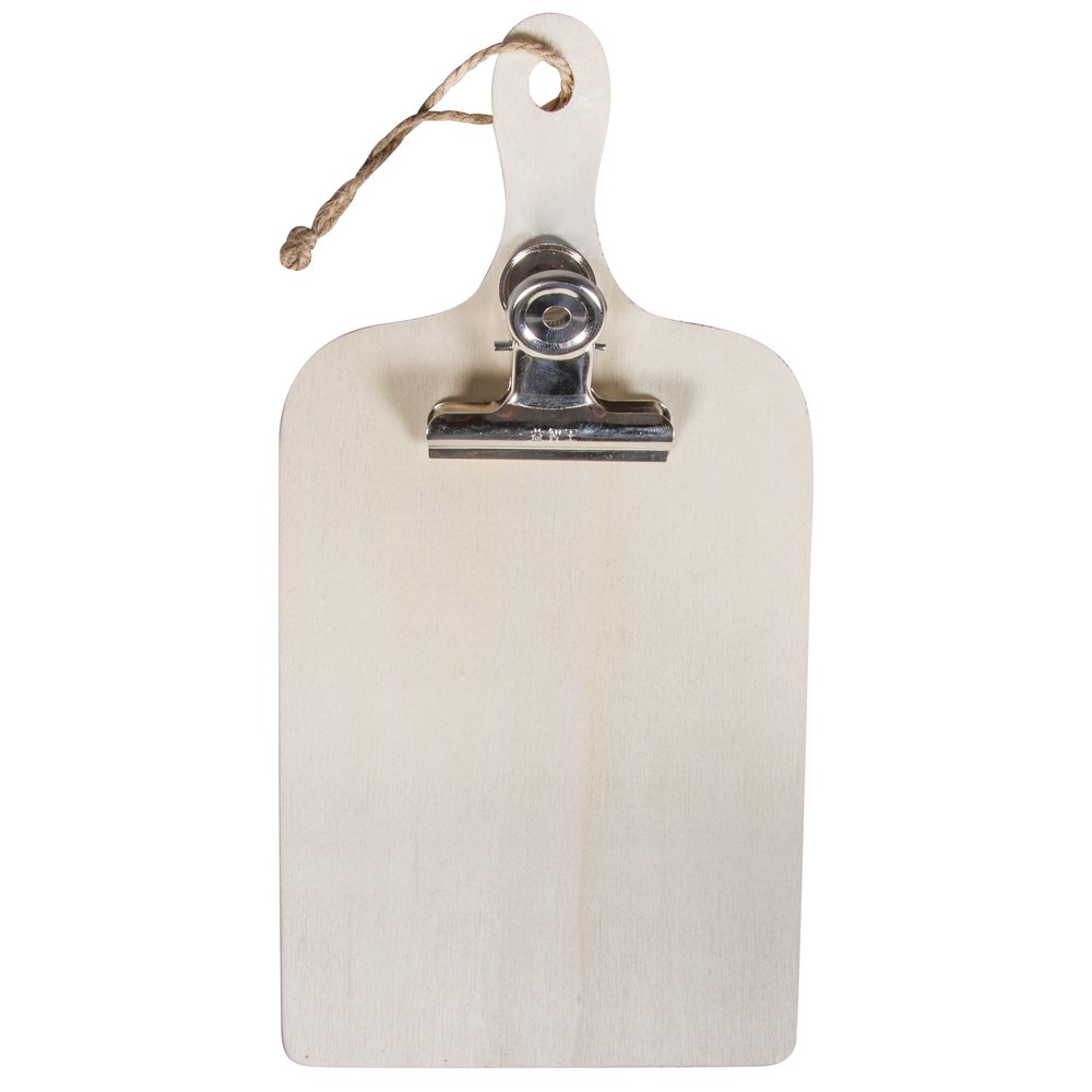 Rayher 62692000 Wooden Clipboard FSC Mix Credit 11.5 x 23 x 0.7 cm