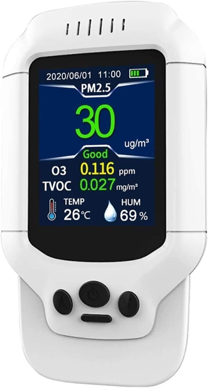 Monitor de Calidad del Aire 3 ° Amy, medidor de ozono co2, probador O3, analizador de Gases de Aire, Detector de concentración de ozono con Sensor de ozono, portátil, Conveniente