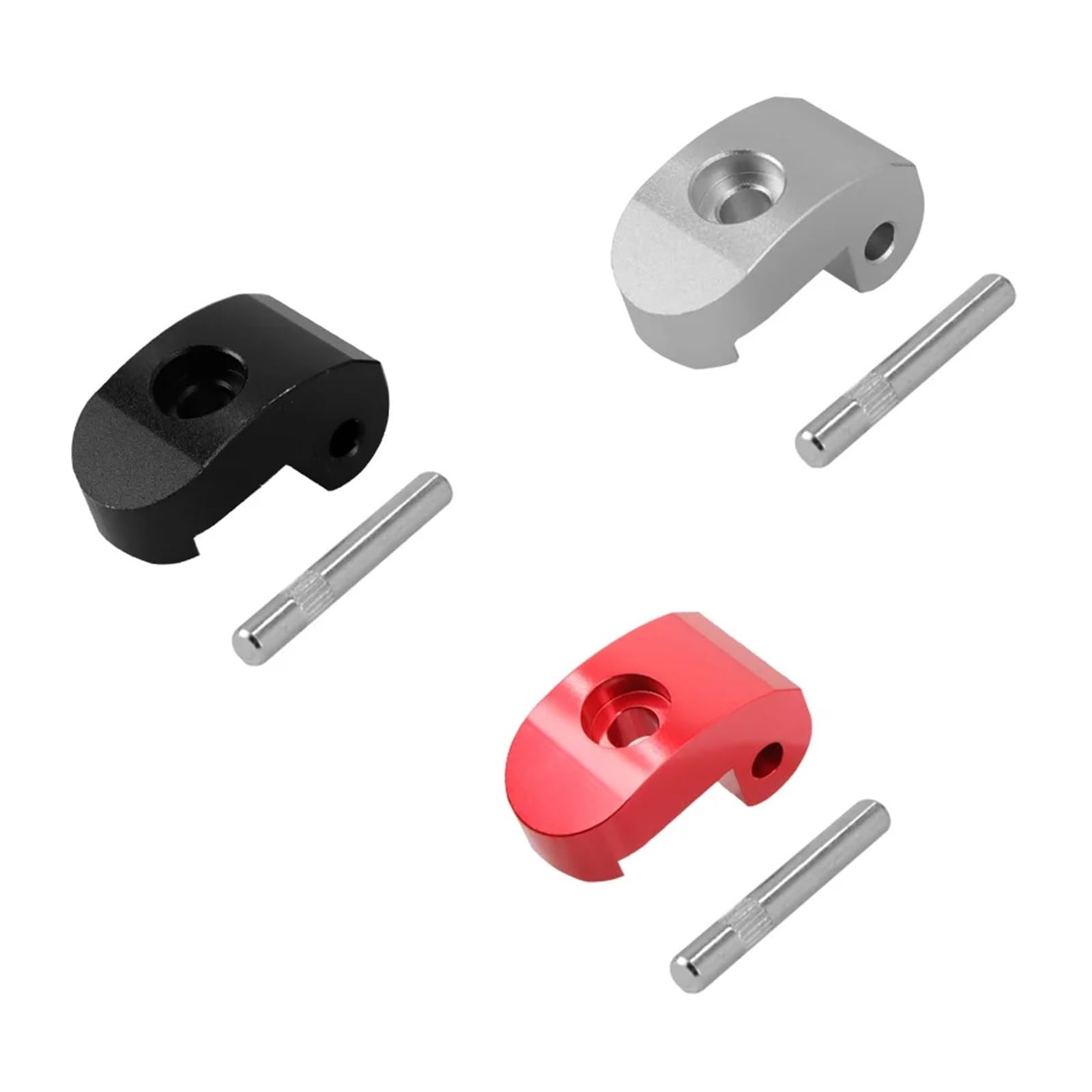 Piezas de patinete eléctrico Gancho plegable reforzado de 3/5 uds, Compatible con Xiaomi M365 Pro Pro2, hebilla de bisagra de bloqueo de Scooter eléctrico de aleación de aluminio con piezas de pestill