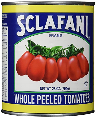 Sclafani Whole Peeled Tomatoes, 28 Ounce (Pack of 12)