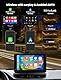 Aurevita 7 Zoll Carplay Display, 2025 Upgrade Android Auto Bildschirm, car Play Buddy Display mit Navigation, Sprachsteuerung, Mirror Link, Touchscreen, Car Multimedia Player