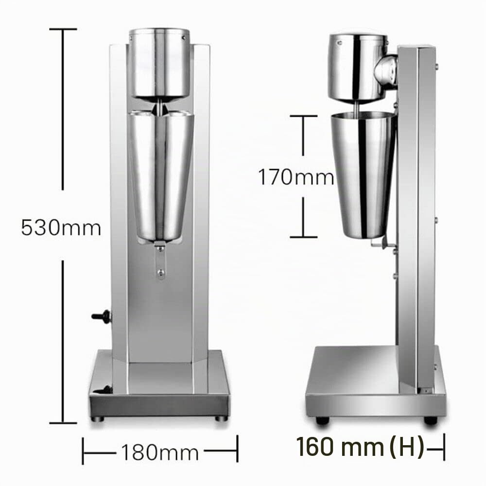 Drink Mixer Eiweiß Shaker Getränkemixer 650ml Elektrische Standmixer Milchshaker 180W Protein Smoothies Eischnee Milchshakes Cocktails