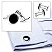 JIPIMON CuffLinks Set, 2 Classic Black Cufflinks and 2 Gold Cufflinks for Men Luxury Box Gift Ideas for Boys