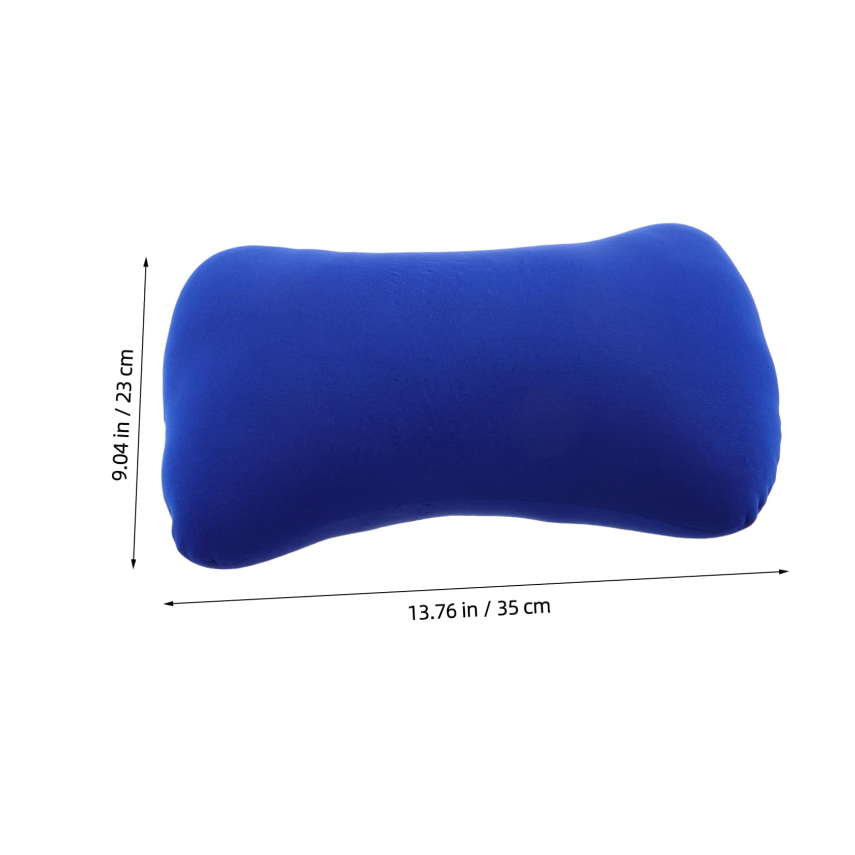 Almohada de Viaje Ergonómica Mini de Hueso Azul de Poliéster Spandex
