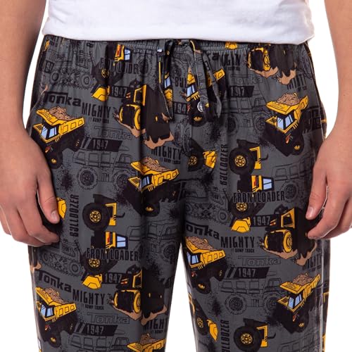 Tonka Mens Mighty Dirt Dump Truck Construction Chill Sleep Lounge Pajama Pants Bottoms Sleepwear3