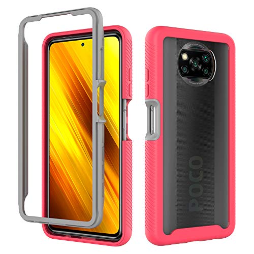 QiongNi Case for Xiaomi Poco X3 Pro Case Cover,Anti-Fall and Shock-Absorbing Protective Cover Case for Xiaomi Poco X3 MZB07Z2IN M2007J20CI / Poco X3 NFC M2007J20CG Case Red