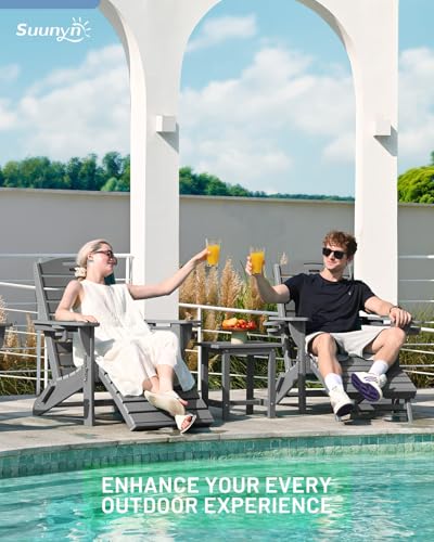 Folding-Adirondack-Chair-with-Retractable-Ottoman-Weather-Resistant-Fire-Pit-Chair-Patio-Chair-with-2-Cup-Holder-Lawn-Outdoor-Lounge-Chair-Grey Folding Adirondack Chair with Retractable Ottoman Weather Resistant Fire Pit Chair Patio Chair with 2 Cup Holder Lawn Outdoor Lounge Chair Grey