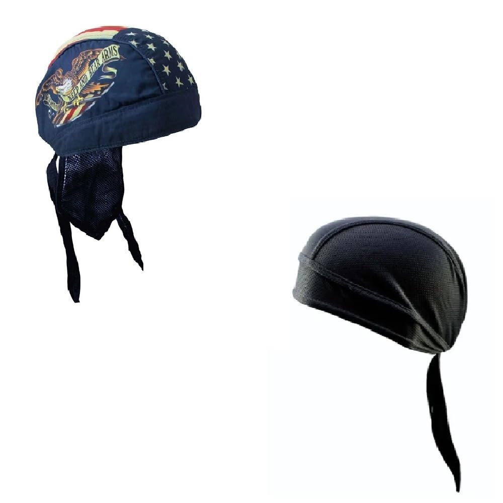 Generic Lot or Set of 2 Patriotic American Right to Keep and Bear Arms Eagle and Solid Black