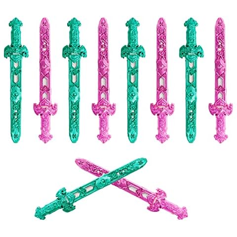 10 Pcs Halloween Sword Medieval Sword Plastic Sword Pirate Sword for Pirate Costume Accessories Pirate Party Props Halloween Supplies Cover