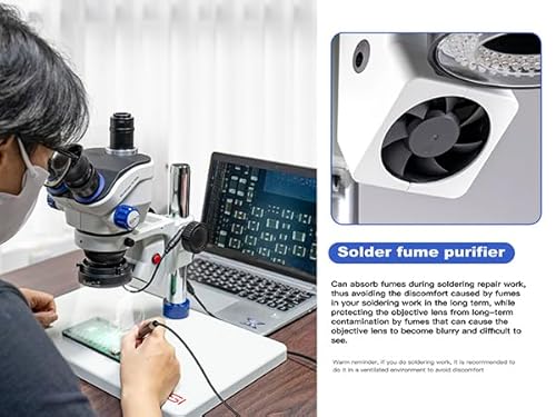 Kaisi TX-350E Professional Soldering Microscope,Trinocular Stereo Microscope thumb #8