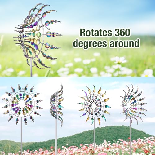 Vzvxcc 002 Magical Metal Windmill 3D Wind Spinner thumb #3