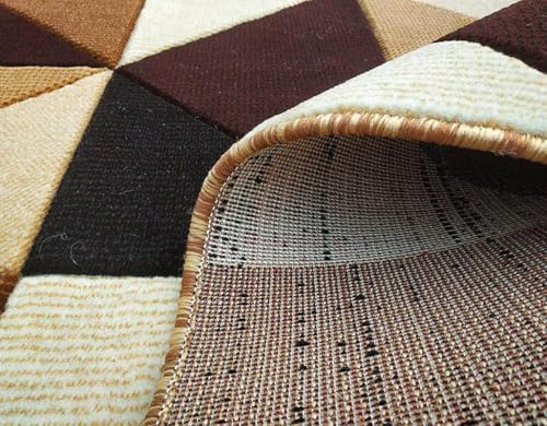Image of Soft Premium Multi Color Carpet 5x7 ft - Washable, Anti-Skid, Fade-Resistant Acrylic Rug for Living Room, Hall, Bedroom, Modern Decor