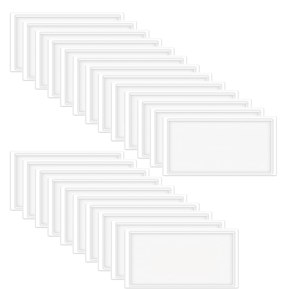 Adhesive Pockets, Clear Label Holder Labels for Storage Bins for Organizing (4 * 2, Piece, 100)