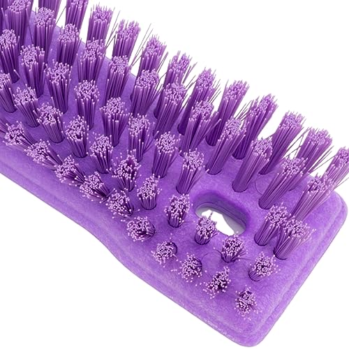 Image of SPARTA Comfort Grip Scrub Brush Hand Brush for Bathroom, Kitchens, Countertop, Plastic, 8 Inches, Purple