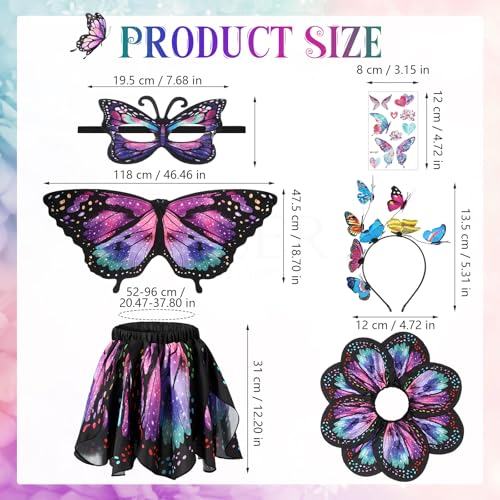 5PCS Disfraz de Mariposa para Niñas miniatura 2