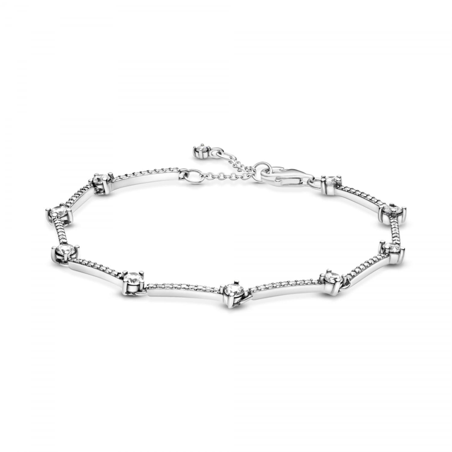 Pandora Bracciale da donna in argento sterling con zirconi metallo prezioso, zirconia cubica,