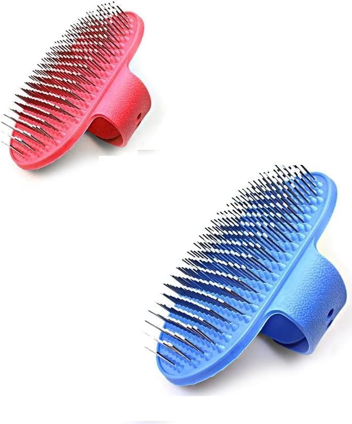 Dog Trust Pet Hand-Held Rubber Hair Brush Pet Grooming Slicker Brush Practical Dog Cat Slicker Brushes Suit for All Pet Hair (B0CH2YKCFS) Amazon Price History, Amazon Price Tracker