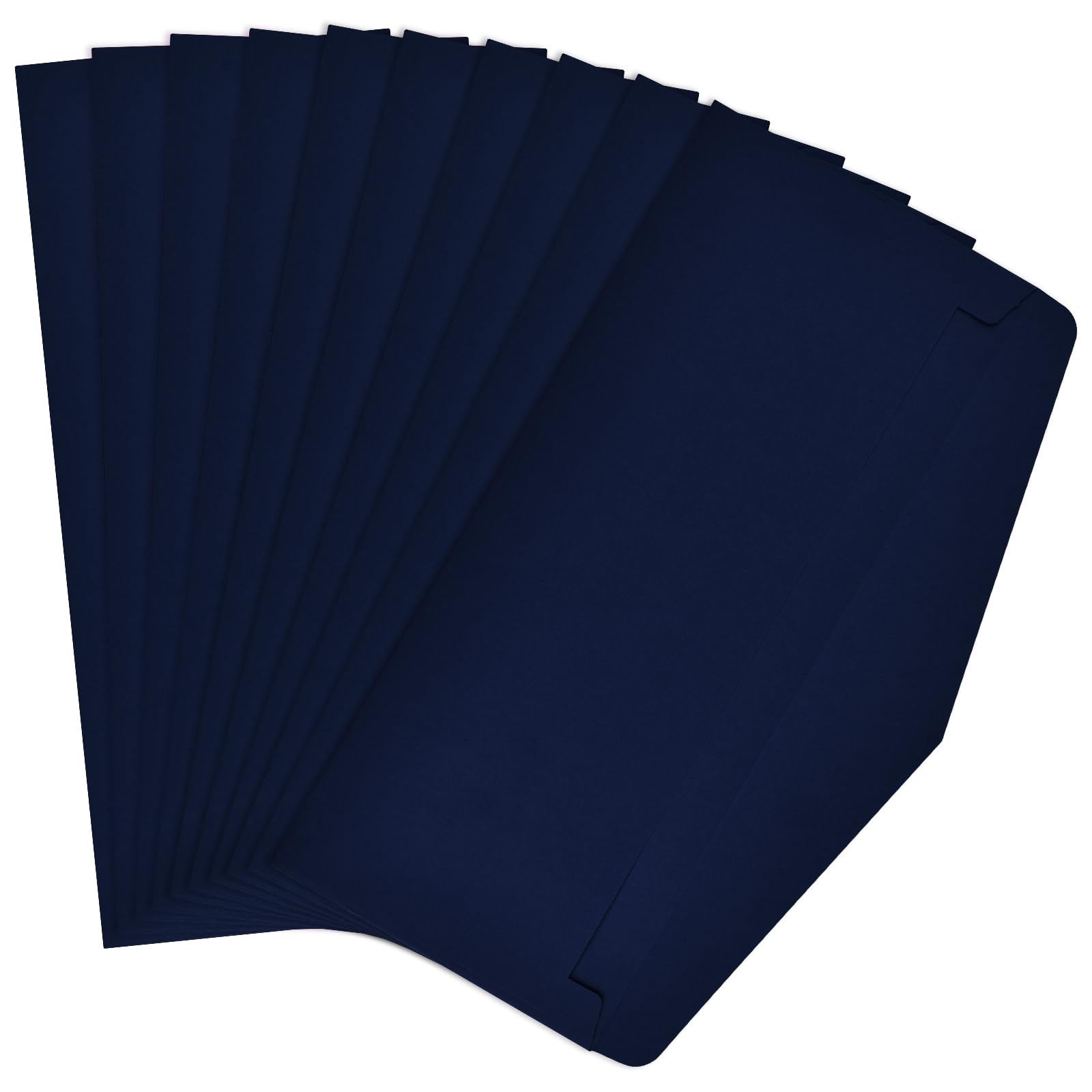 30 Pieces Mailing Envelopes Number 10 Bussines Envelopes for Invitations Weddings Chrismas Party Greetings Cards No Window (navy blue, 9.45 x 3.94