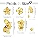 Gold Flower Chunky Earrings for Women Statement Floral Leaf Earrings Fashion Large Irregular Earring Big Fall Flower Stud Dangle Earring Set