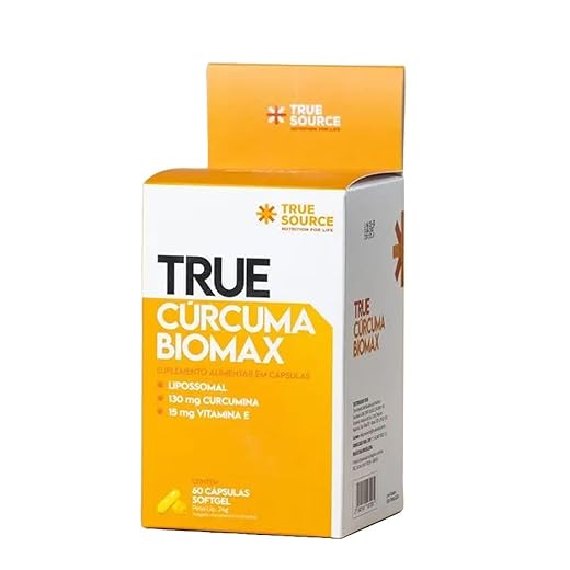 True Cúrcuma Biomax - 60 Cápsulas Softgel - True Source