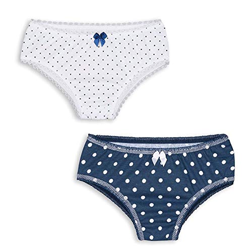 Calcinha Boyshort Lobinha Lingerie Meninas, Branca/Marinho, P