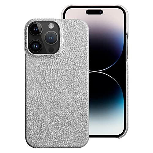 Coque en cuir iPhone 12 Pro gris idéale pour le bureau et les voyages
