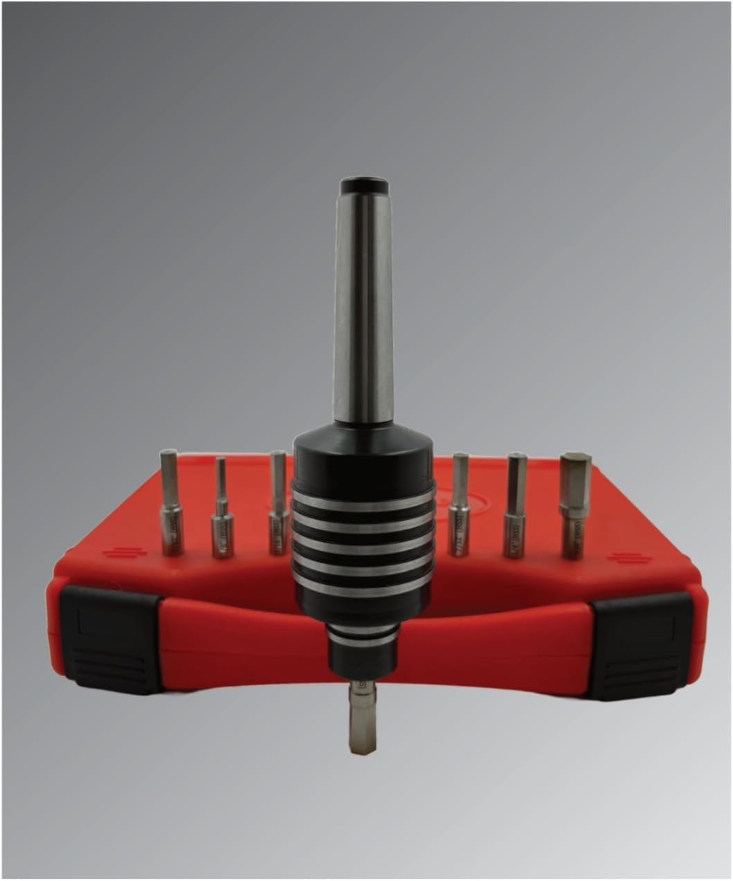 Assorts MT2 Rotary Broach Tool Holder with HSS Hex Broach (Imperial) – Manual Offset Design, Lathe Broaching Tool